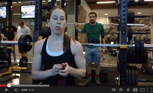 Screenshot from a bench session. Don't I look motivated? Let's go do some stuff with my chest and arms and stuff!